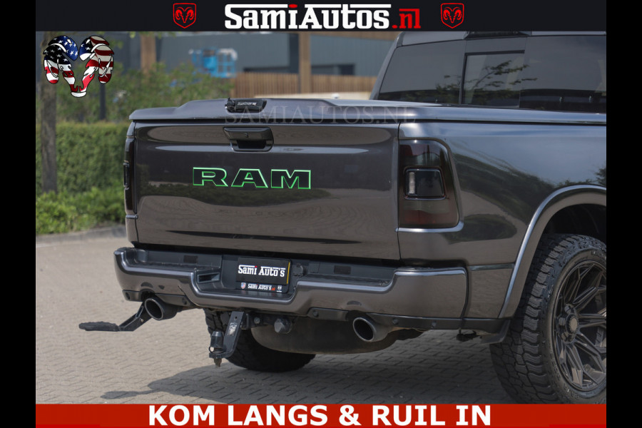 Dodge Ram 1500 LIMITED 5.7 V8 | GRANITE KLEUR | BRONS 4PLAY WIELEN | HUD | MEGA DIK | LUCHTVERING | VOLLE PICK UP | CREW CAB 5 PERSOONS GRIJS KENTEKEN | DUBBELE CABINE | | De specialist in Amerikaanse pick‑ups in Nederland en Europa.