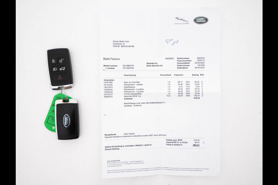 Land Rover Range Rover Velar 3.0 D300 R-Dynamic SE Mild-Hybrid (INCL-BTW) Aut. *PANO | LEATHER-ALCANTARA | FULL-LED | MEMORY-PACK |  DIGI-COCKPIT | KEYLESS | HEATED-COMFORTSEATS | PRIVACY-GLASS | SHIFTPADDLES | TOPVIEW | NAVI-FULLMAP | HEAD-UP | ...