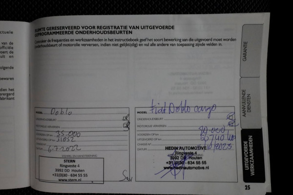 Fiat Doblò Cargo 1.6 MultiJet 105pk L1H1 Airco/Navi 10-2020