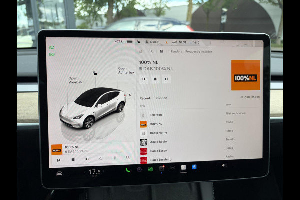 Tesla Model Y Long Range AWD 75 kWh SOH 95% |  TESLA FABRIEKSGARANTIE TOT 2027 | FABRIEKSGARANTIE OP ACCU & AANDRIJFLIJN TOT 2032 OF 192.000 KM| BTW VERREKENBAAR
