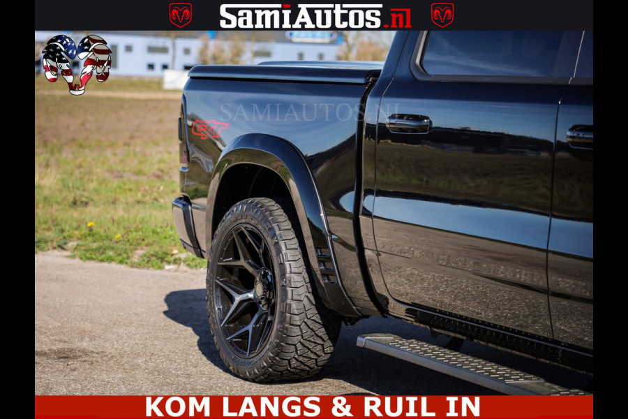 Dodge Ram GT HULK | 5.7 V8 HEMI | VIRTUAL COCKPIT | HEAD-UP | ADAPTIVE CRUISE | 360 CAMERA | TRX PACK | Comfortabele Dubbele Cabine met Royale 5 Zitplaatsen | BPM vrij | De specialist in Amerikaanse pick‑ups in Nederland en Europa.
