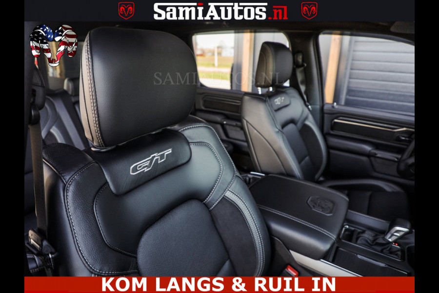 Dodge Ram GT HULK | 5.7 V8 HEMI | VIRTUAL COCKPIT | HEAD-UP | ADAPTIVE CRUISE | 360 CAMERA | TRX PACK | Comfortabele Dubbele Cabine met Royale 5 Zitplaatsen | BPM vrij | De specialist in Amerikaanse pick‑ups in Nederland en Europa.