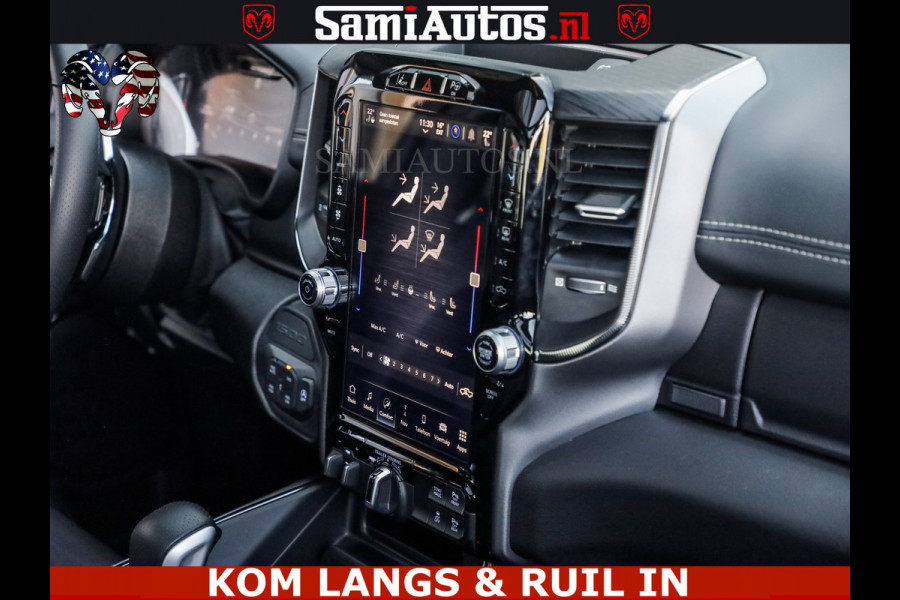Dodge Ram GT HULK | 5.7 V8 HEMI | VIRTUAL COCKPIT | HEAD-UP | ADAPTIVE CRUISE | 360 CAMERA | TRX PACK | Comfortabele Dubbele Cabine met Royale 5 Zitplaatsen | BPM vrij | De specialist in Amerikaanse pick‑ups in Nederland en Europa.
