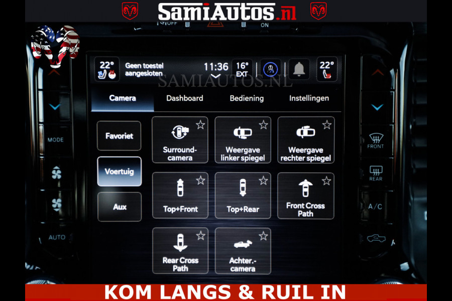 Dodge Ram GT HULK | 5.7 V8 HEMI | VIRTUAL COCKPIT | HEAD-UP | ADAPTIVE CRUISE | 360 CAMERA | TRX PACK | Comfortabele Dubbele Cabine met Royale 5 Zitplaatsen | BPM vrij | De specialist in Amerikaanse pick‑ups in Nederland en Europa.