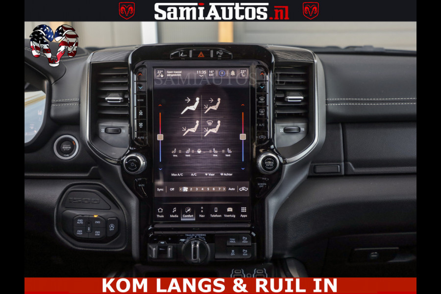 Dodge Ram GT HULK | 5.7 V8 HEMI | VIRTUAL COCKPIT | HEAD-UP | ADAPTIVE CRUISE | 360 CAMERA | TRX PACK | Comfortabele Dubbele Cabine met Royale 5 Zitplaatsen | BPM vrij | De specialist in Amerikaanse pick‑ups in Nederland en Europa.