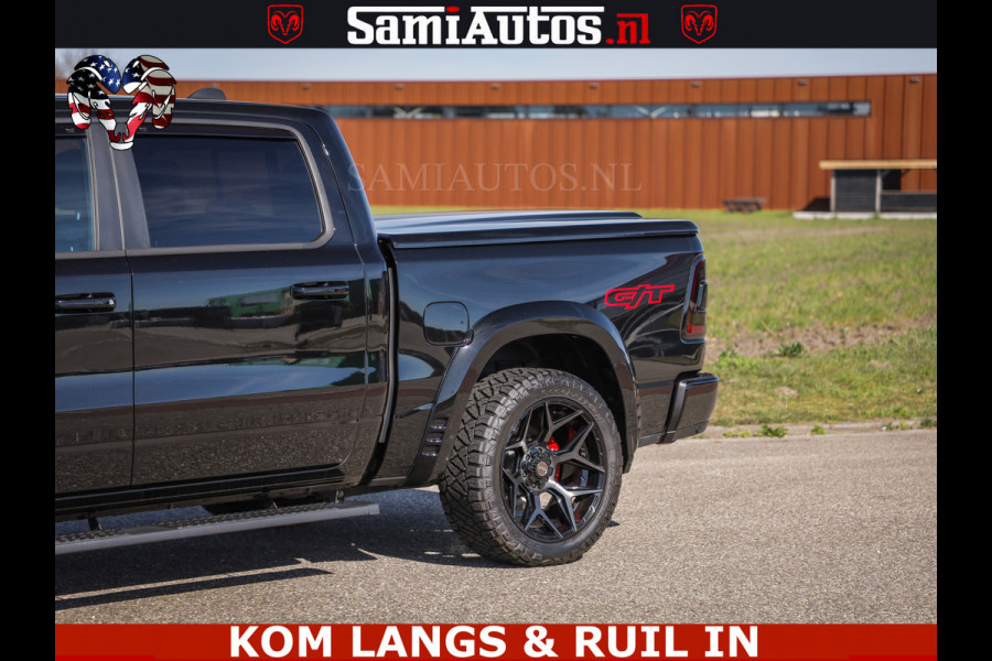 Dodge Ram GT HULK | 5.7 V8 HEMI | VIRTUAL COCKPIT | HEAD-UP | ADAPTIVE CRUISE | 360 CAMERA | TRX PACK | Comfortabele Dubbele Cabine met Royale 5 Zitplaatsen | BPM vrij | De specialist in Amerikaanse pick‑ups in Nederland en Europa.
