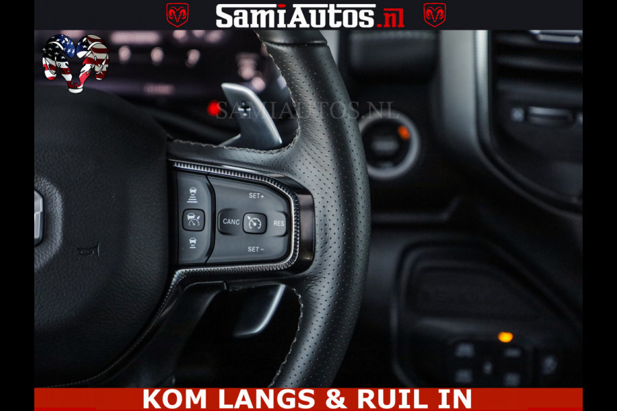 Dodge Ram GT HULK | 5.7 V8 HEMI | VIRTUAL COCKPIT | HEAD-UP | ADAPTIVE CRUISE | 360 CAMERA | TRX PACK | Comfortabele Dubbele Cabine met Royale 5 Zitplaatsen | BPM vrij | De specialist in Amerikaanse pick‑ups in Nederland en Europa.
