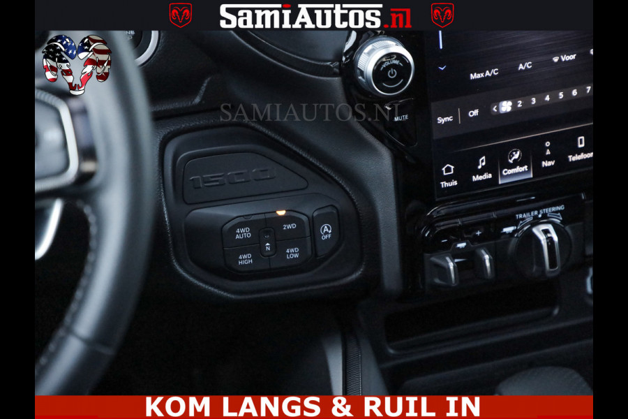Dodge Ram GT HULK | 5.7 V8 HEMI | VIRTUAL COCKPIT | HEAD-UP | ADAPTIVE CRUISE | 360 CAMERA | TRX PACK | Comfortabele Dubbele Cabine met Royale 5 Zitplaatsen | BPM vrij | De specialist in Amerikaanse pick‑ups in Nederland en Europa.