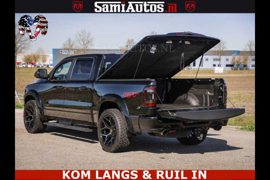 Dodge Ram GT HULK | 5.7 V8 HEMI | VIRTUAL COCKPIT | HEAD-UP | ADAPTIVE CRUISE | 360 CAMERA | TRX PACK | Comfortabele Dubbele Cabine met Royale 5 Zitplaatsen | BPM vrij | De specialist in Amerikaanse pick‑ups in Nederland en Europa.
