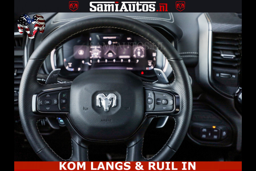 Dodge Ram GT HULK | 5.7 V8 HEMI | VIRTUAL COCKPIT | HEAD-UP | ADAPTIVE CRUISE | 360 CAMERA | TRX PACK | Comfortabele Dubbele Cabine met Royale 5 Zitplaatsen | BPM vrij | De specialist in Amerikaanse pick‑ups in Nederland en Europa.