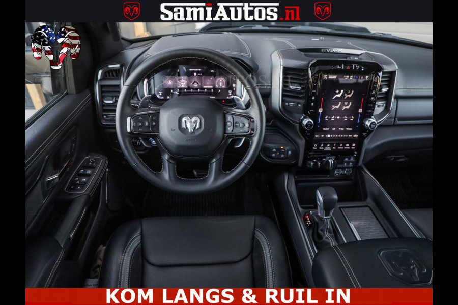 Dodge Ram GT HULK | 5.7 V8 HEMI | VIRTUAL COCKPIT | HEAD-UP | ADAPTIVE CRUISE | 360 CAMERA | TRX PACK | Comfortabele Dubbele Cabine met Royale 5 Zitplaatsen | BPM vrij | De specialist in Amerikaanse pick‑ups in Nederland en Europa.