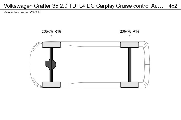 Volkswagen Crafter 35 2.0 TDI L4 DC Carplay Cruise control Automatisch airco Navigatie