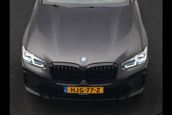 BMW X3 xDrive30e M Sport PHEV 293pk FROZEN DEEP GREY METALLIC | Head Up | Laser LED | Camera | Lederen Sportstoelen Verwarmd | Hifi Audio | Sfeerverlichting | Keyless | Blis | Apple Carplay | Navigatie | DAB | Cruise Control | 20"L.M | Plug In Hybrid |