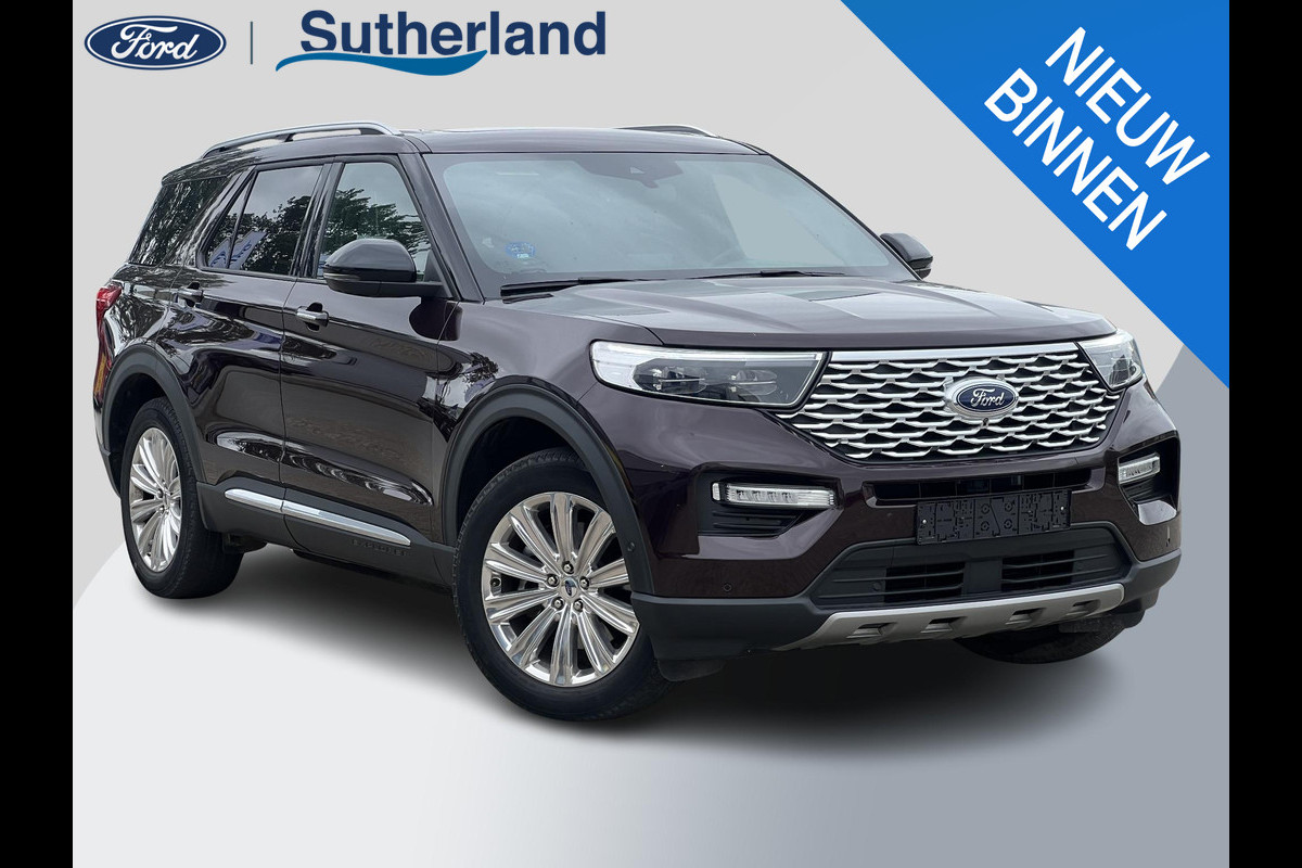 Ford Explorer 3.0 V6 EcoBoost PHEV Platinum | Afneembare trekhaak | Panoramadak | Bang&Olufsen | 360 graden camera | Stoelverwarming/koeling