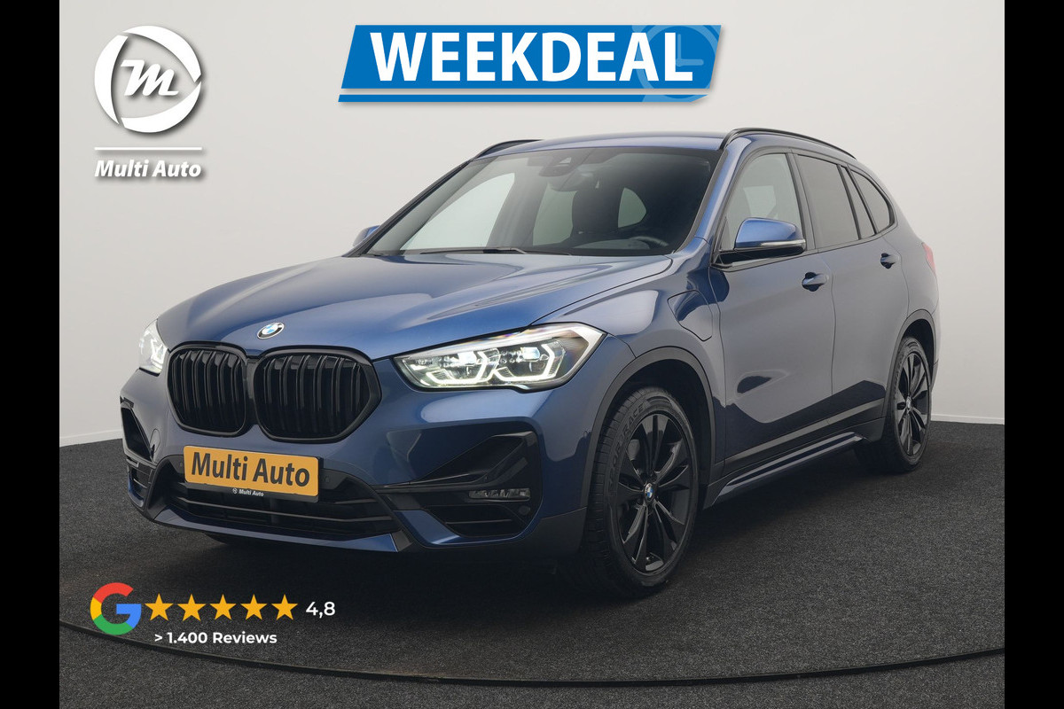 BMW X1 xDrive25e Sportline PHEV 221pk Dealer O.H. | Trekhaak Afn. | Camera | Adaptive LED | Hifi Sound | Sportstoelen Verwarmd | Sfeerverlichting | Apple Carplay | Navigatie | DAB | Cruise Control | Plug In Hybrid |