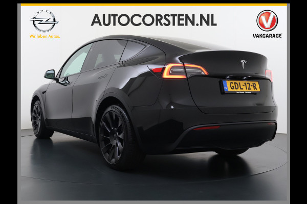 Tesla Model Y **RWD** Long Range 75kWh SOH 95% Lmv 20" Ivoor Leder Warmtepomp FSD-4 Computer Elek.Stoelen+Memory Panoramadak Navi Camera's Ecc Elek.Achterklep Privacy Glas Led AMD Ryzen™ Fabrieksgarantie tot 27-6-2028 Garantie op Accu en Motor tot 27-6-2032/192.000km 1e Eigenaar Origineel Nederlandse Auto