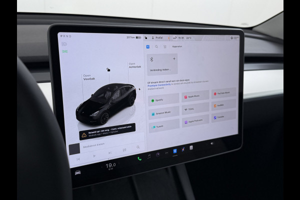 Tesla Model Y **RWD** Long Range 75kWh SOH 95% Lmv 20" Ivoor Leder Warmtepomp FSD-4 Computer Elek.Stoelen+Memory Panoramadak Navi Camera's Ecc Elek.Achterklep Privacy Glas Led AMD Ryzen™ Fabrieksgarantie tot 27-6-2028 Garantie op Accu en Motor tot 27-6-2032/192.000km 1e Eigenaar Origineel Nederlandse Auto