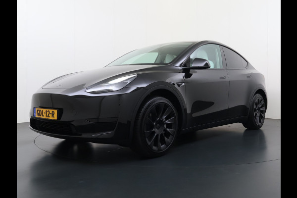 Tesla Model Y **RWD** Long Range 75kWh SOH 95% Lmv 20" Ivoor Leder Warmtepomp FSD-4 Computer Elek.Stoelen+Memory Panoramadak Navi Camera's Ecc Elek.Achterklep Privacy Glas Led AMD Ryzen™ Fabrieksgarantie tot 27-6-2028 Garantie op Accu en Motor tot 27-6-2032/192.000km 1e Eigenaar Origineel Nederlandse Auto