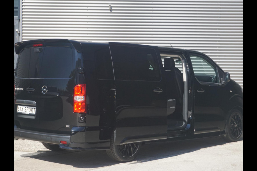 Opel Vivaro-e Dubbele Cabine 75kWh | STX Sport | Mooiste  bus van NL (!) | Lederen bekleding | Spoilerpakket | 18 inch Lichtmetalen velgen | Dynamic Comfort NAV Pakket | Winterpakket | 2x schuifdeur | Betimmering | Comfortstoelen |