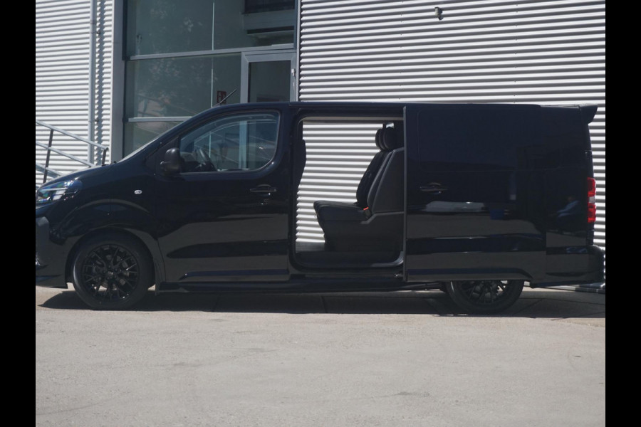 Opel Vivaro-e Dubbele Cabine 75kWh | STX Sport | Mooiste  bus van NL (!) | Lederen bekleding | Spoilerpakket | 18 inch Lichtmetalen velgen | Dynamic Comfort NAV Pakket | Winterpakket | 2x schuifdeur | Betimmering | Comfortstoelen |