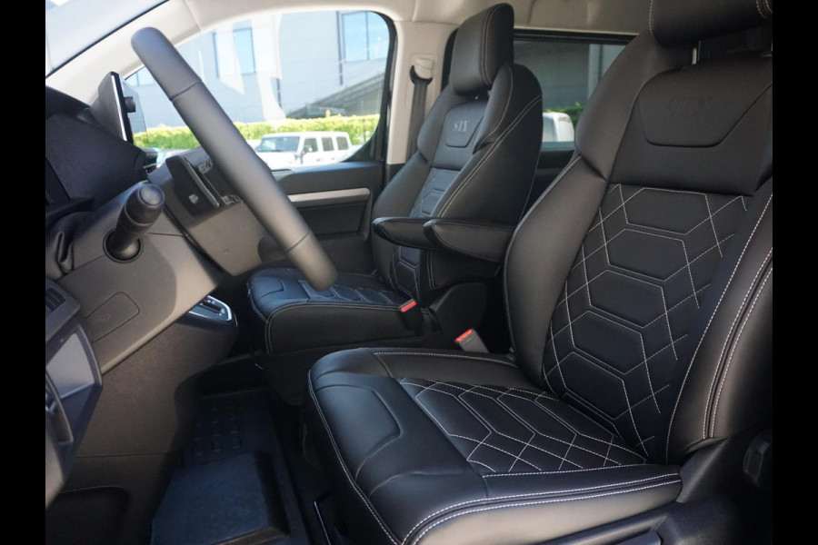 Opel Vivaro-e Dubbele Cabine 75kWh | STX Sport | Mooiste  bus van NL (!) | Lederen bekleding | Spoilerpakket | 18 inch Lichtmetalen velgen | Dynamic Comfort NAV Pakket | Winterpakket | 2x schuifdeur | Betimmering | Comfortstoelen |