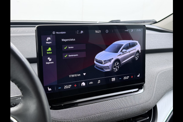 Škoda ENYAQ iV 80 SOH 95% Trekhaak 3-Zone Ecc Stuur+Stoelverwarming Lmv 21" Camera Apple Carplay Android Auto Keyless advanced Pdc Led Privacy Glas P-Assist DAB Isofix Rijstrooksensor 1.000KG Trekgewicht 1e Eigenaar Origineel Nederlandse Auto