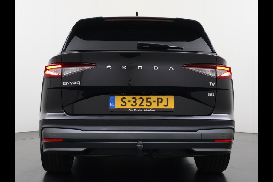 Škoda ENYAQ iV 80 SOH 95% Trekhaak 3-Zone Ecc Stuur+Stoelverwarming Lmv 21" Camera Apple Carplay Android Auto Keyless advanced Pdc Led Privacy Glas P-Assist DAB Isofix Rijstrooksensor 1.000KG Trekgewicht 1e Eigenaar Origineel Nederlandse Auto