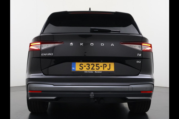 Škoda ENYAQ iV 80 SOH 95% Trekhaak 3-Zone Ecc Stuur+Stoelverwarming Lmv 21" Camera Apple Carplay Android Auto Keyless advanced Pdc Led Privacy Glas P-Assist DAB Isofix Rijstrooksensor 1.000KG Trekgewicht 1e Eigenaar Origineel Nederlandse Auto