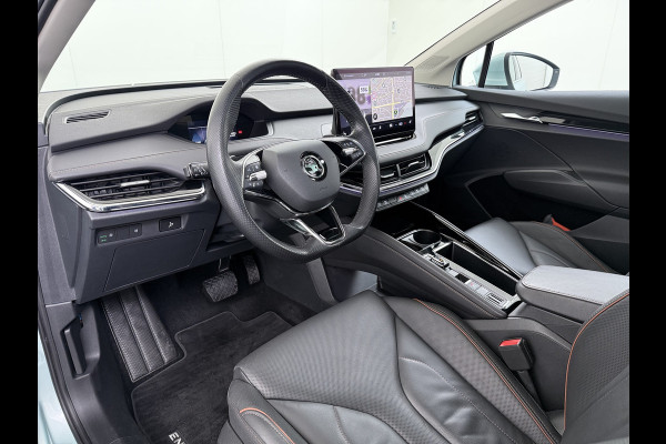 Škoda ENYAQ iV 60 Panoramadak Leder Stuur+Stoel+Achterbankverwarming 3-Zone Ecc Navi Apple Carplay Android Auto Draadloze Telefoonlader SOH 90.6% Elek.Achterklep Privacy Glas Lmv 20" Led Pdc Isofix DAB Lane Assist Dealeronderhouden Origineel Nederlandse Auto Zeer Compleet