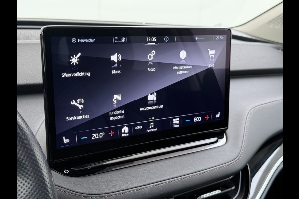 Škoda ENYAQ iV 60 Panoramadak Leder Stuur+Stoel+Achterbankverwarming 3-Zone Ecc Navi Apple Carplay Android Auto Draadloze Telefoonlader SOH 90.6% Elek.Achterklep Privacy Glas Lmv 20" Led Pdc Isofix DAB Lane Assist Dealeronderhouden Origineel Nederlandse Auto Zeer Compleet