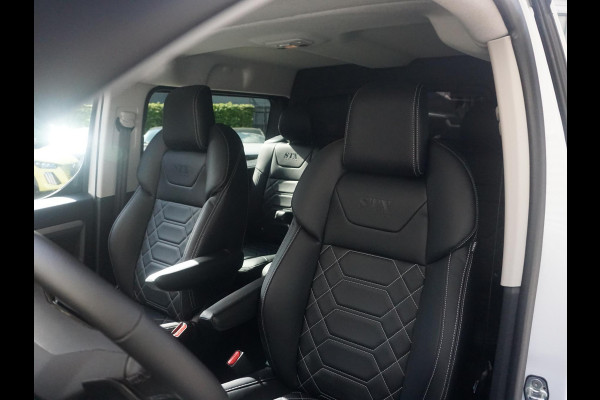 Opel Vivaro-e Dubbele Cabine 75kWh | STX Sport | Mooiste  bus van NL (!) | Lederen bekleding | Spoilerpakket | 18 inch Lichtmetalen velgen | Dynamic Comfort NAV Pakket | Winterpakket | 2x schuifdeur | Betimmering | Comfortstoelen |