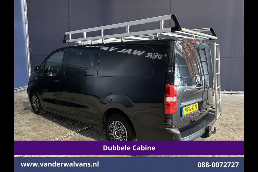 Opel Vivaro 2.0 CDTI 123pk L3H1 Dubbele cabine Euro6 Airco | 5-Zits | Camera | Navigatie | Apple Carplay Android Auto, Cruisecontrol, 2500kg Trekhaak, Parkeersensoren, Imperiaal, Trap