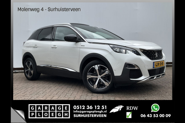 Peugeot 3008 1.6 181PK GT Line Automaat Trekhaak Pano Leer Adap.Cruise 360° Carplay Voll.Onderhouden BOMVOL!