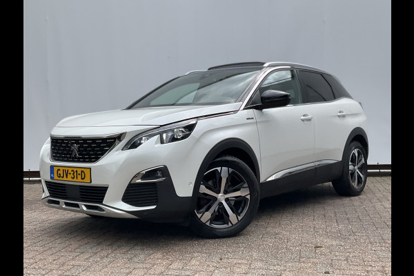 Peugeot 3008 1.6 181PK GT Line Automaat Trekhaak Pano Leer Adap.Cruise 360° Carplay Voll.Onderhouden BOMVOL!