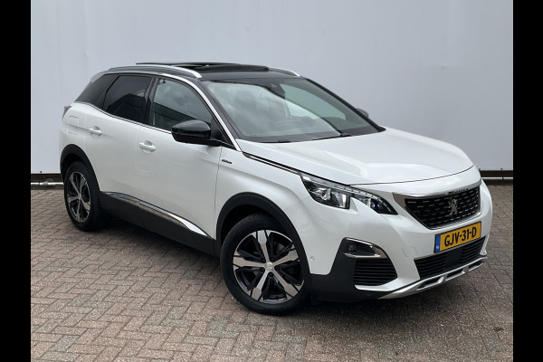 Peugeot 3008 1.6 181PK GT Line Automaat Trekhaak Pano Leer Adap.Cruise 360° Carplay Voll.Onderhouden BOMVOL!