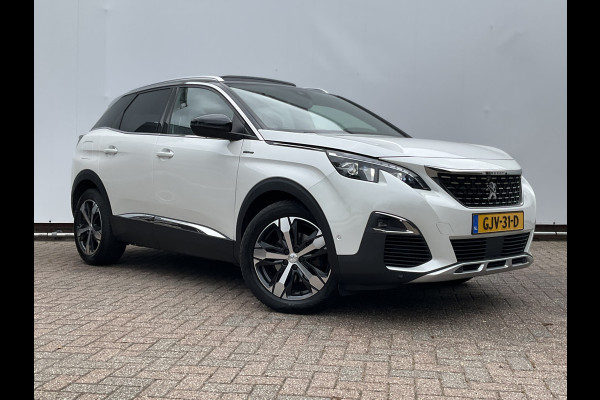 Peugeot 3008 1.6 181PK GT Line Automaat Trekhaak Pano Leer Adap.Cruise 360° Carplay Voll.Onderhouden BOMVOL!