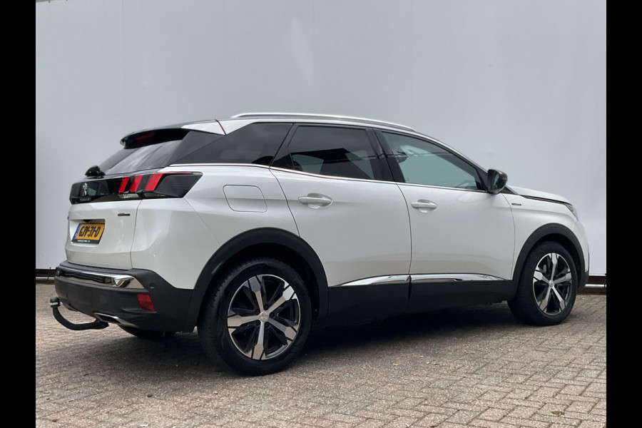 Peugeot 3008 1.6 181PK GT Line Automaat Trekhaak Pano Leer Adap.Cruise 360° Carplay Voll.Onderhouden BOMVOL!