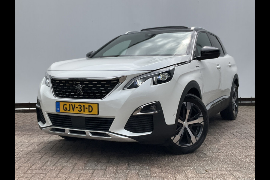 Peugeot 3008 1.6 181PK GT Line Automaat Trekhaak Pano Leer Adap.Cruise 360° Carplay Voll.Onderhouden BOMVOL!