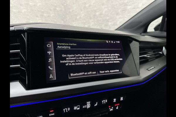Audi Q4 e-tron 40 77 kWh S-Line #RS-Leder | Black-Edition | ACC | Sfeerverlichting | Virtual-Cockpit | Stoelverwarming | 3-Zone Clima | Virtual-Cockpit | Camera | LED | Getint Glas | Carplay | Autom. Parkeren |