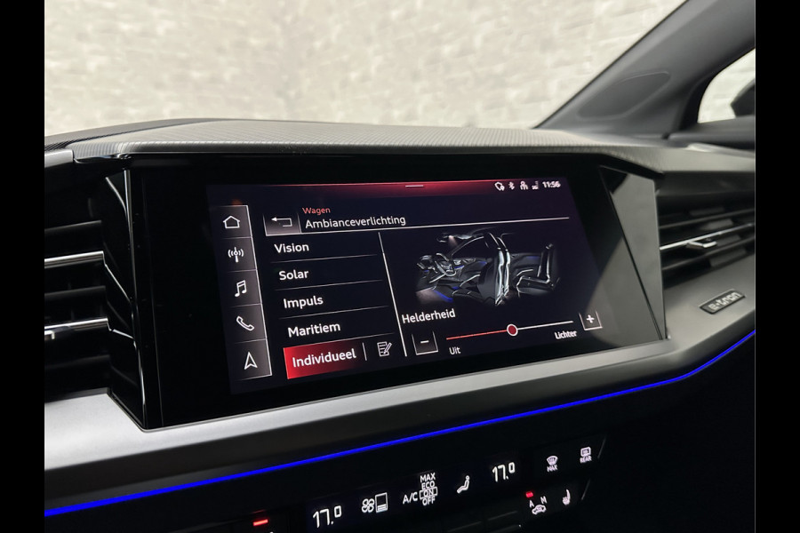Audi Q4 e-tron 40 77 kWh S-Line #RS-Leder | Black-Edition | ACC | Sfeerverlichting | Virtual-Cockpit | Stoelverwarming | 3-Zone Clima | Virtual-Cockpit | Camera | LED | Getint Glas | Carplay | Autom. Parkeren |