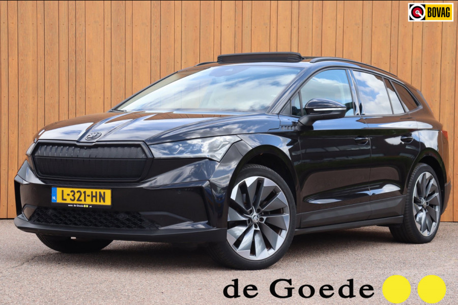 Škoda ENYAQ iV 60 Sportline schuifdak el.trekhaak camera's leer+mem+vw org.NL 93,53% travel assist