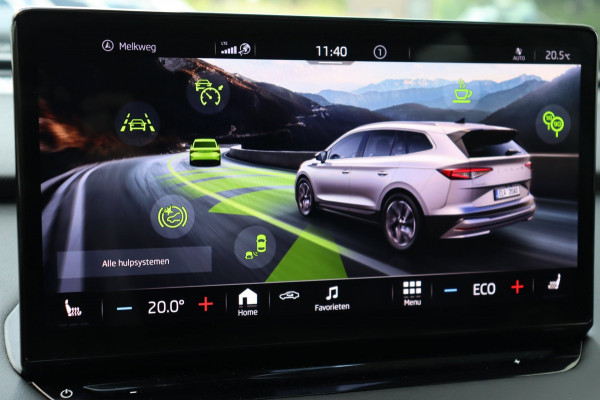 Škoda ENYAQ iV 60 Sportline schuifdak el.trekhaak camera's leer+mem+vw org.NL 93,53% travel assist
