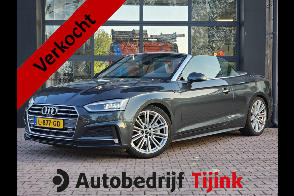 Audi A5 Cabriolet 2.0 TFSI MHEV 252PK Sport Pro Line | Automaat | Trekhaak | Leder | Stoelverwarming & ventilatie | Elek. stoelen | PDC | Camera | All-seasons |