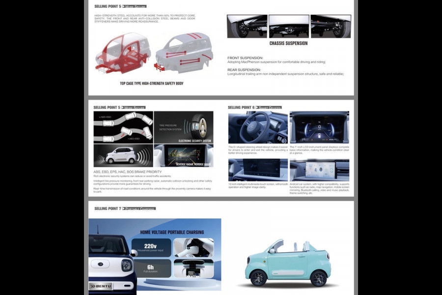 Bontu Mango Airco Radio/Bluetooth Camera 4 zitplaatsen
