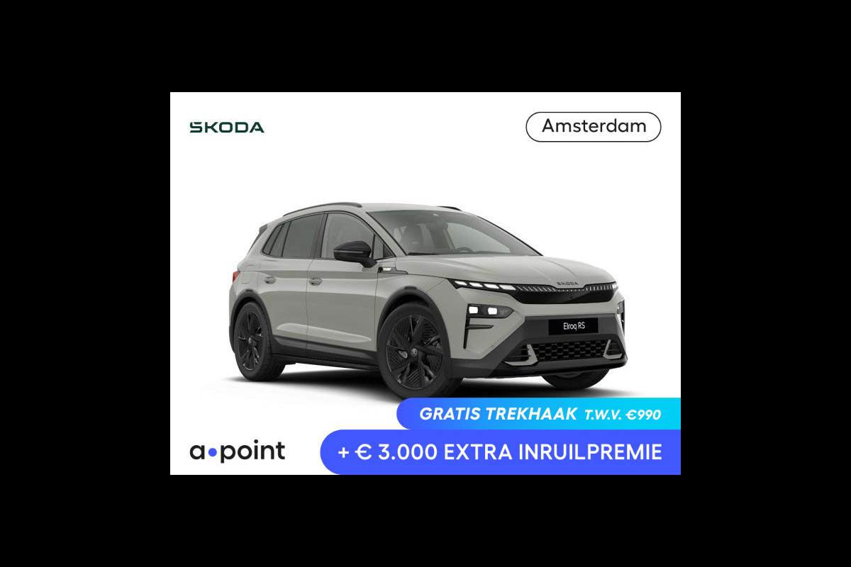 Škoda Elroq 85X RS | 4x4 aandrijving | Elektr. bestuurdersstoel | Head-up | 360 camera |