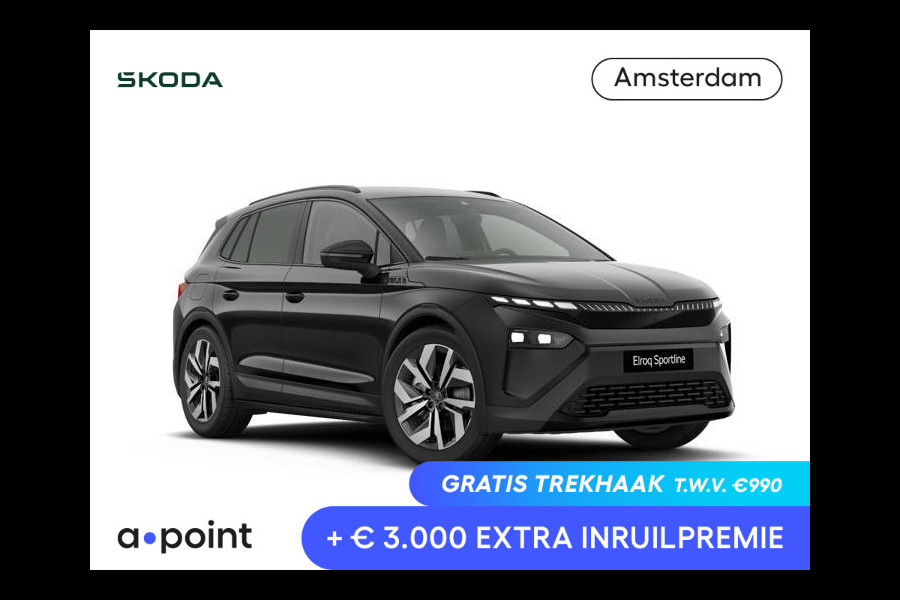 Škoda Elroq 85 Sportline | elektr. achterklep | Matrix LED | Travel Assist | Stuur - en stoelverwarming |