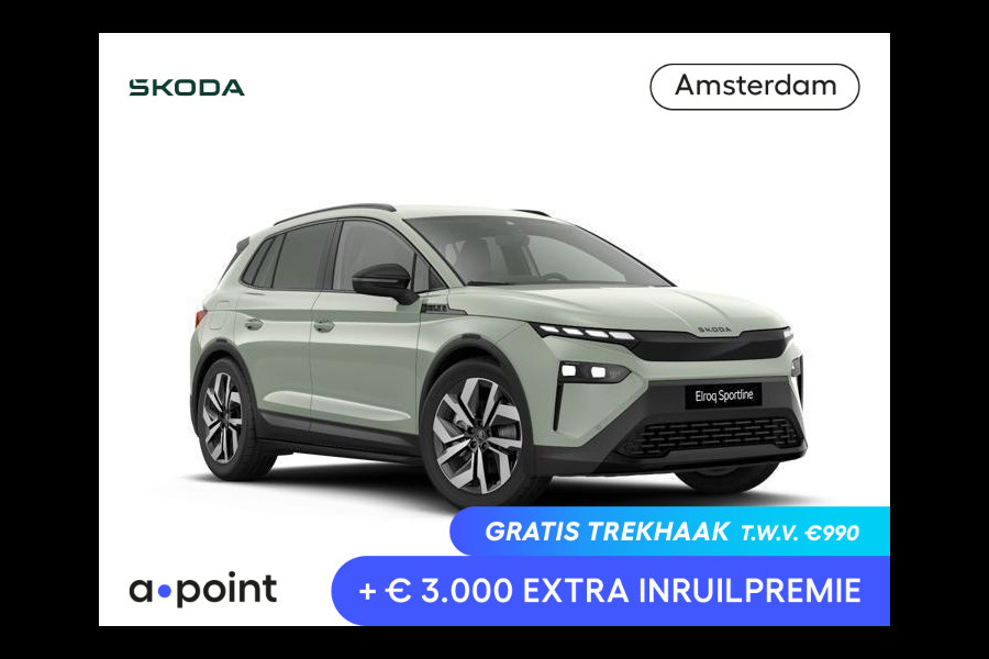 Škoda Elroq 85 Sportline | elektr. achterklep | Matrix LED | Travel Assist | Stuur - en stoelverwarming |