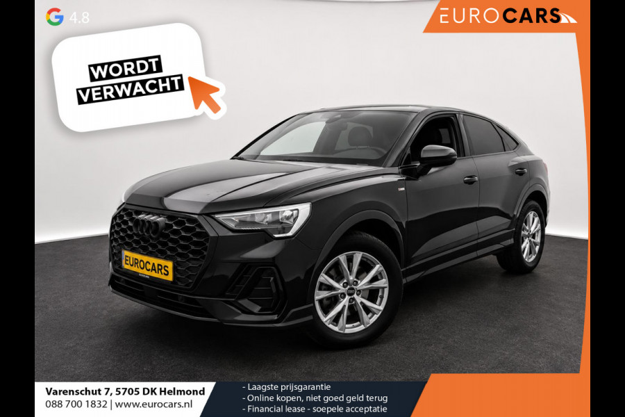 Audi Q3 Sportback 45 TFSI e S Edition PHEV Navigatie Apple Carplay Android Auto Camera Parkeerhulp Cruise Control Virtual Cockpit Full Led Elektrische achterklep Climate Control Lichtmetalen velgen