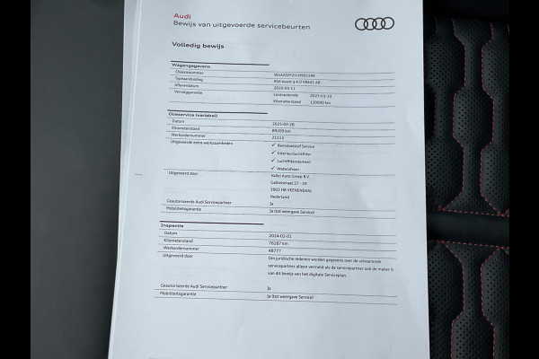 Audi RS6 4.0 TFSI 600PK Ceramic HUD Carbon Nardo 4WS Pano.dak Softclose B&O 360° Dealer-Serviced!