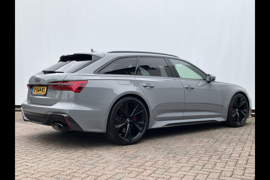 Audi RS6 4.0 TFSI 600PK Ceramic HUD Carbon Nardo 4WS Pano.dak Softclose B&O 360° Dealer-Serviced!
